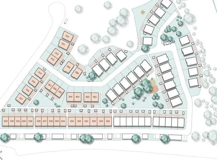 Planritning för Långbackavägen 18
