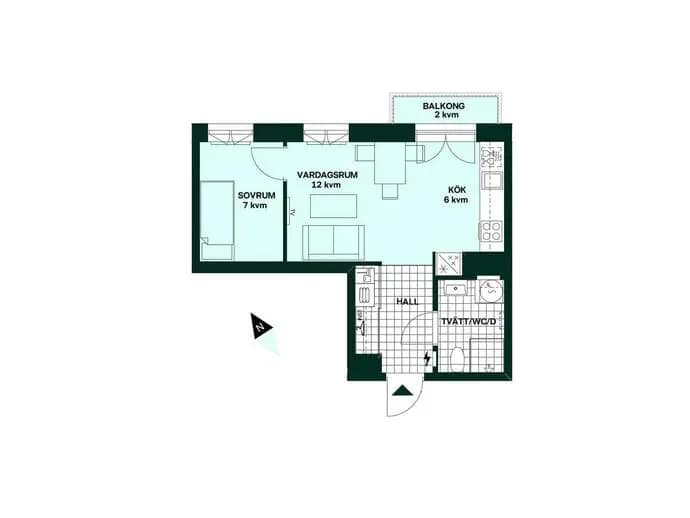 Planritning för Fyrisvallsgatan 2D