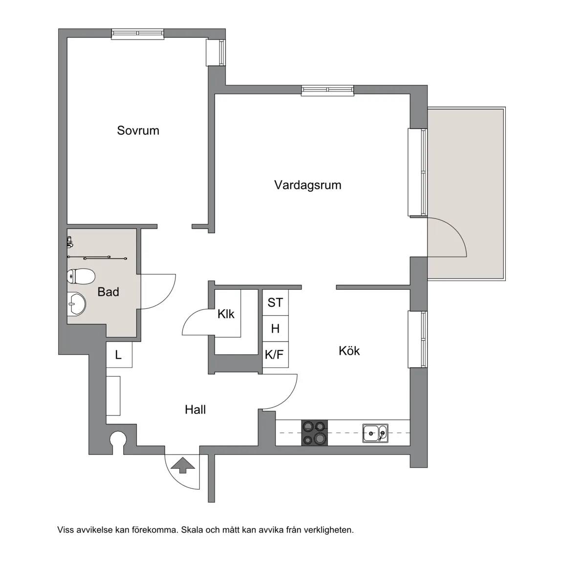 Planritning för Strömstarevägen 1