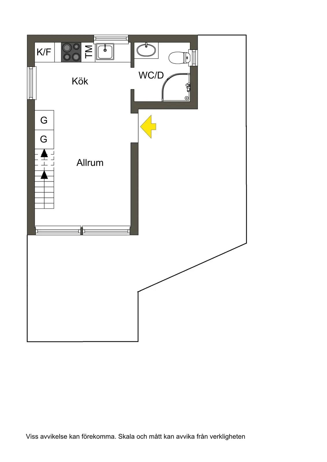 Floor plan for Dianavägen 2M