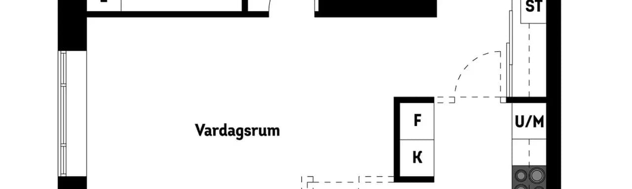 Planritning för Vendergatan 16