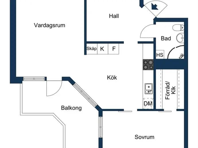 Planritning för Södergatan 38