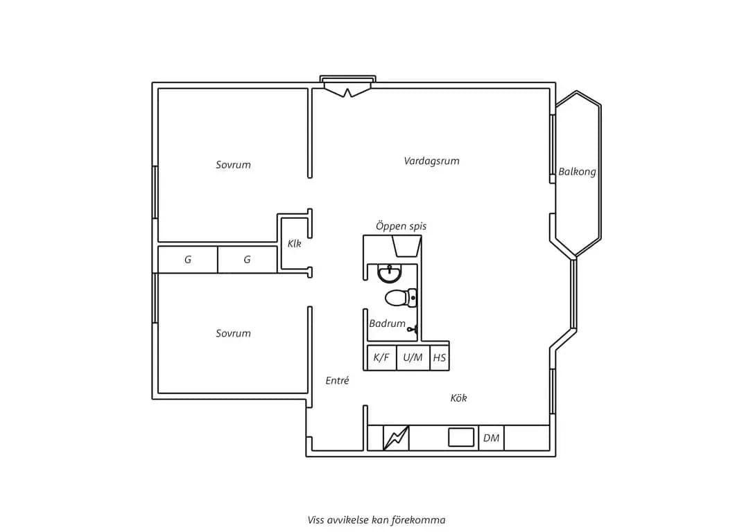 Planritning för Kullavägen 32A