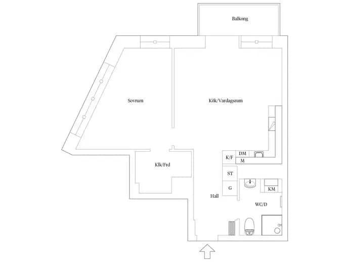 Floor plan for Karlavagnsgatan 1