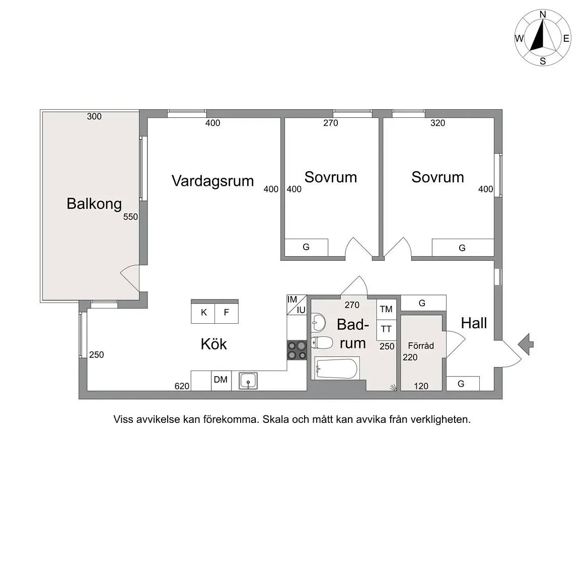 Floor plan for Nolhagagatan 5