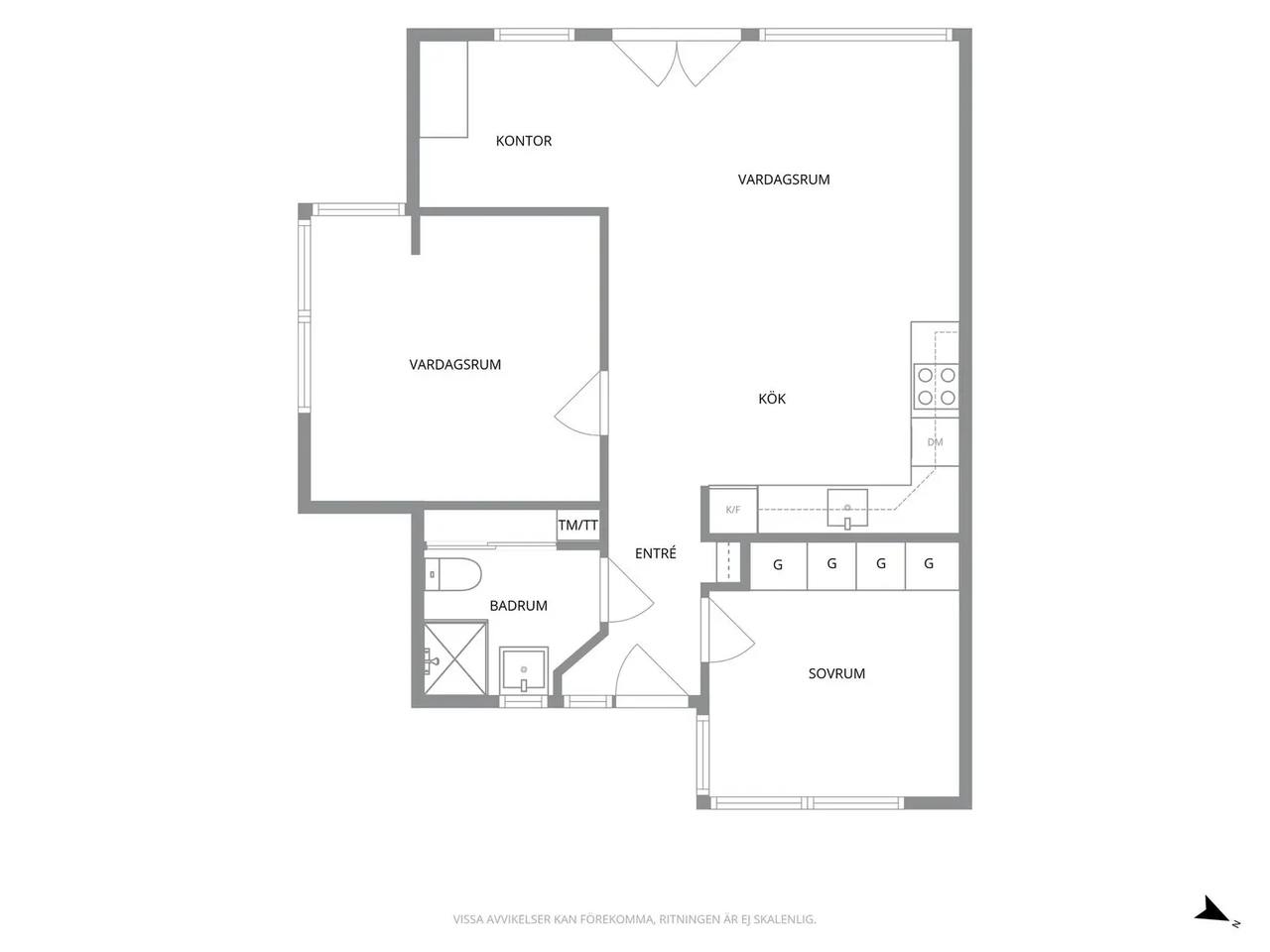 Floor plan for Merkuriusgatan 42