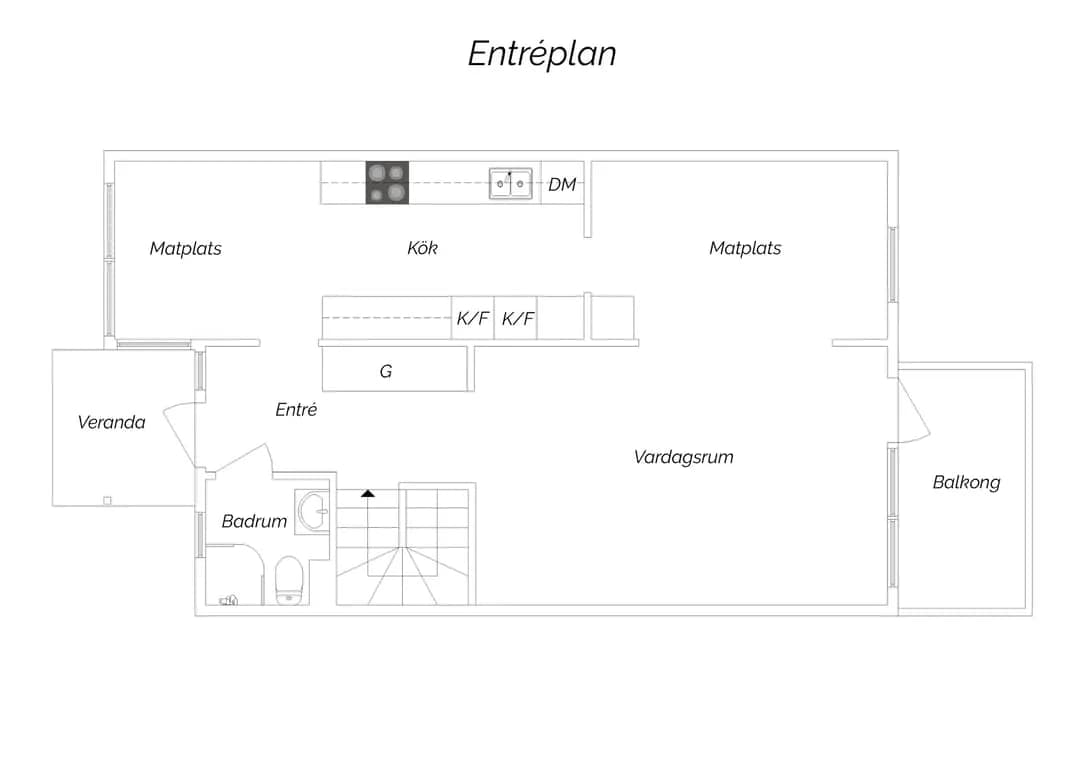 Floor plan for Höjdgatan 67