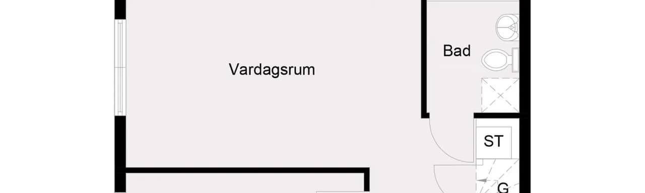 Planritning för Blommelundsvägen 13