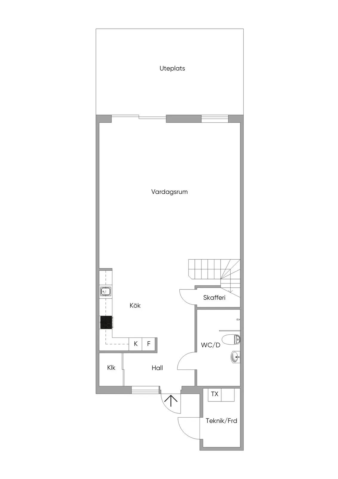 Floor plan for Varvsvägen 3J