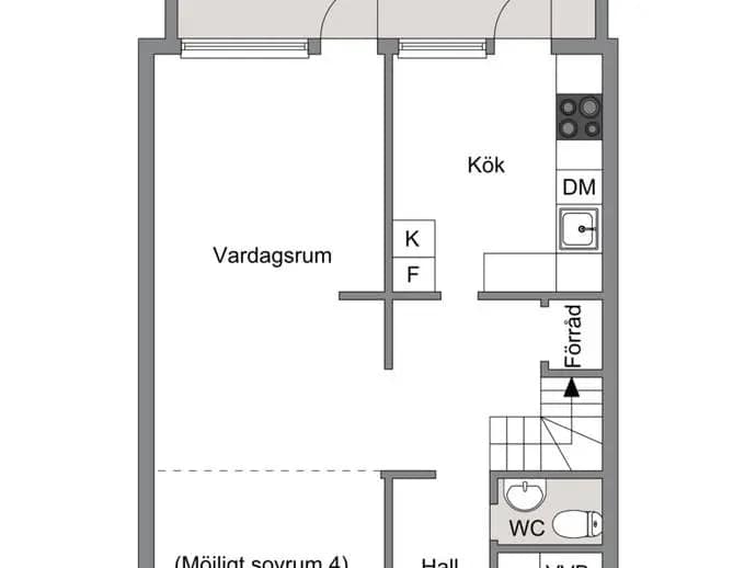 Planritning för Högbyvägen 125