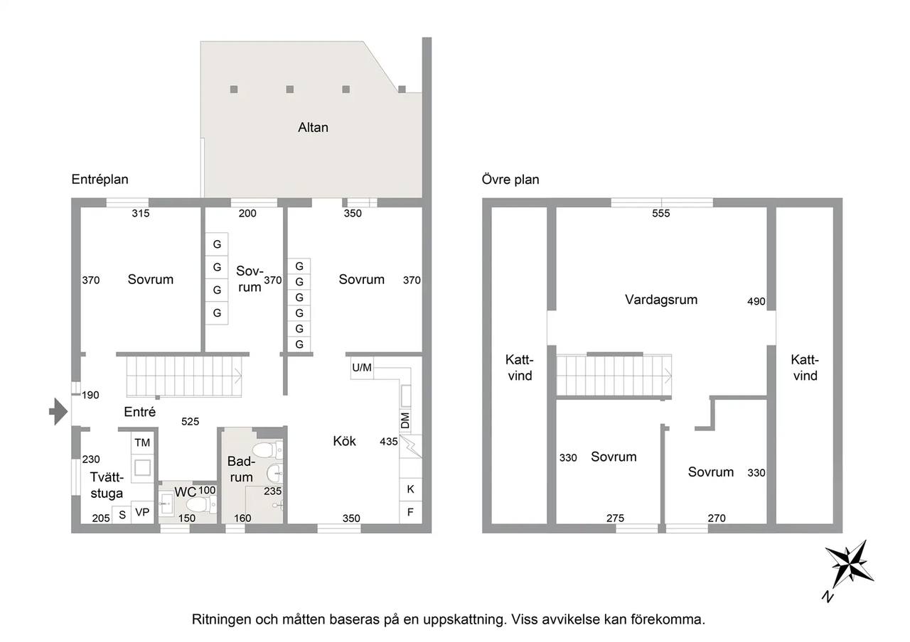 Planritning för Vårlöksvägen 33
