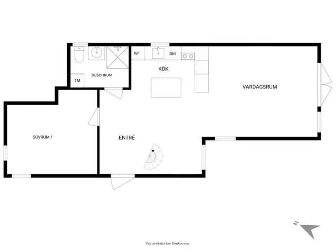 Floor plan for Kornvägen 15