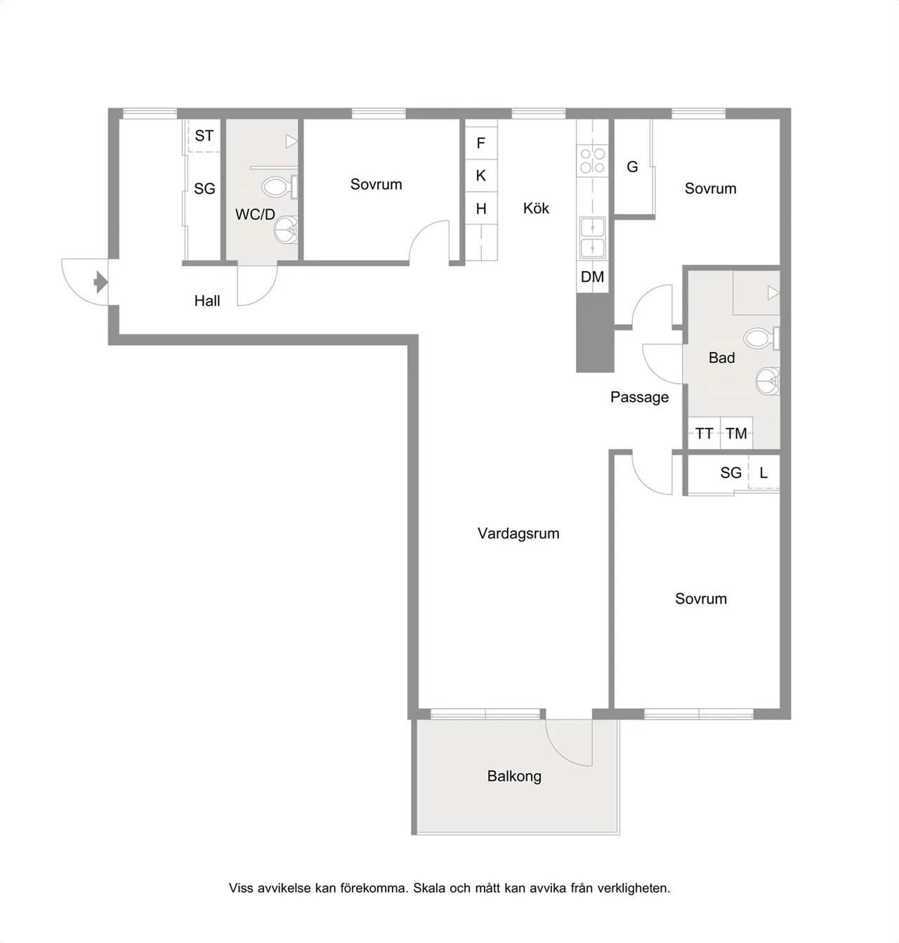 Floor plan for Mellersta Tennisgränd 12