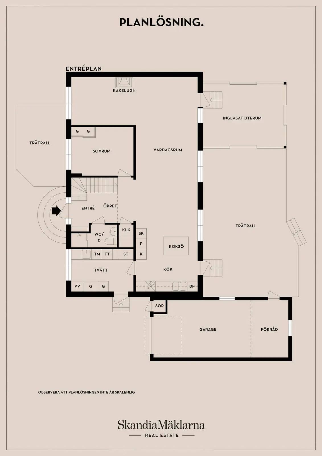 Floor plan for Spelmansvägen 5