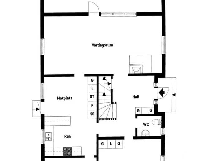 Planritning för Röetvedsvägen 343