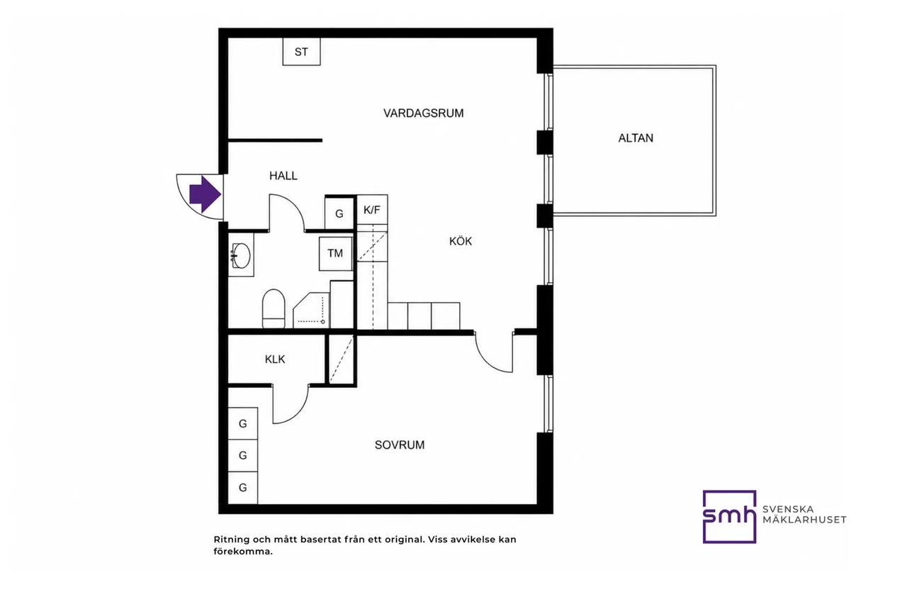 Floor plan for Bollmorabacken 17