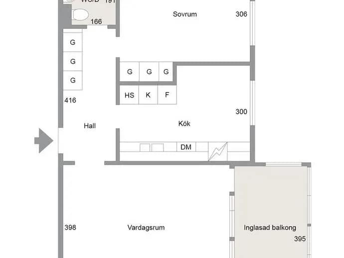 Floor plan for Fastlagsgatan 6