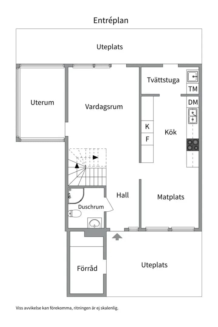 Planritning för Slöjmolnsvägen 14