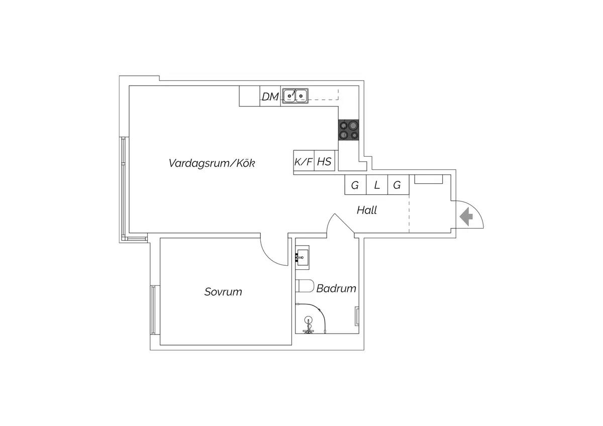 Floor plan for Bangatan 32