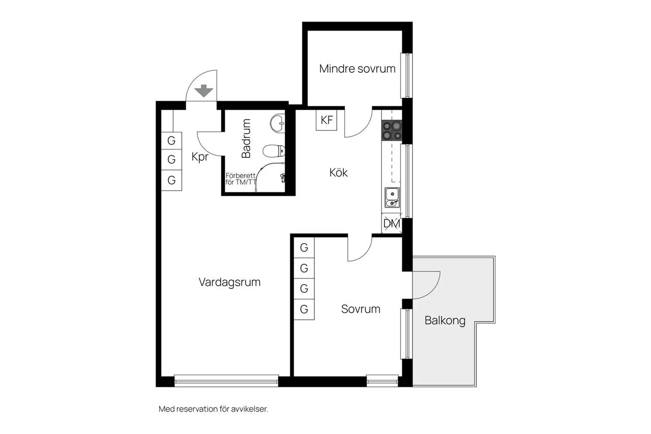 Floor plan for Loviselundsvägen 13