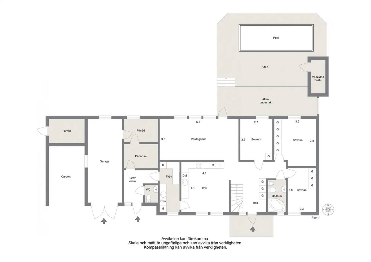 Floor plan for Knektbacken Sandarna 2