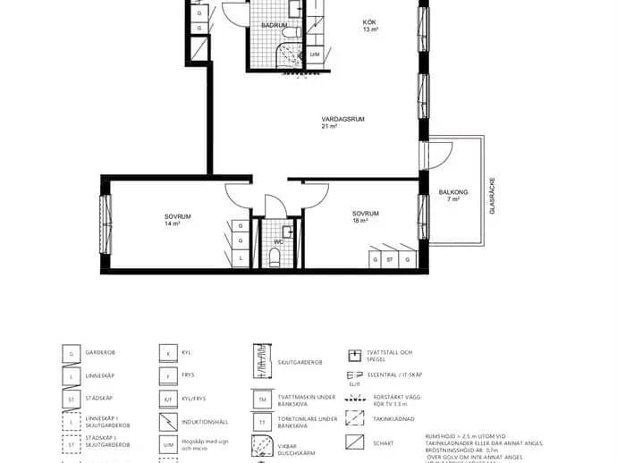 Floor plan for Boulevarden 9