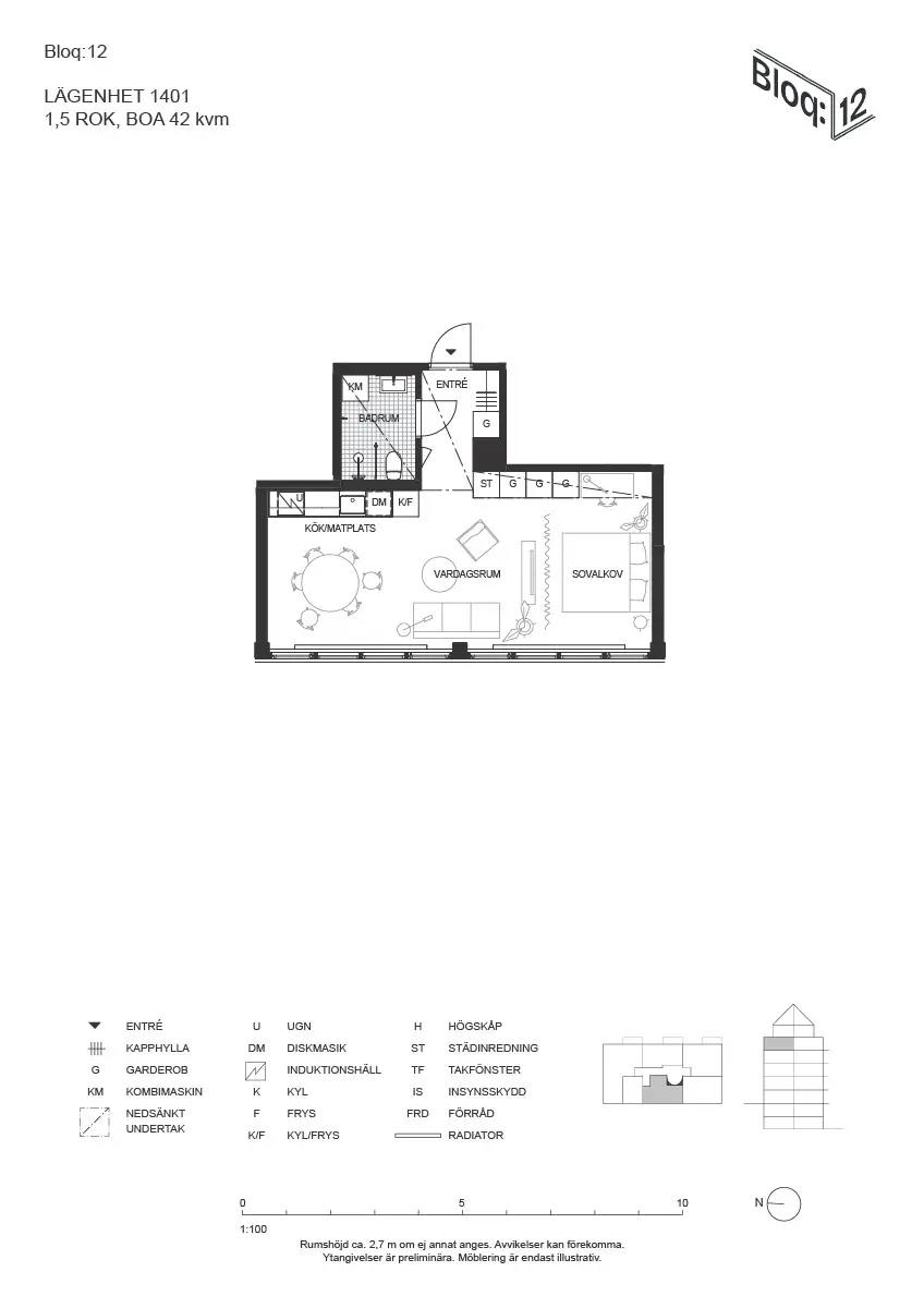 Floor plan for Vintergatan 2