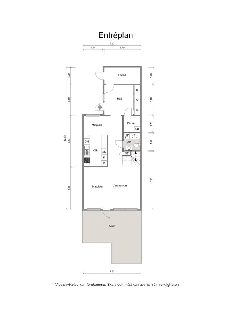 Floor plan for Lundegrens gata 15E