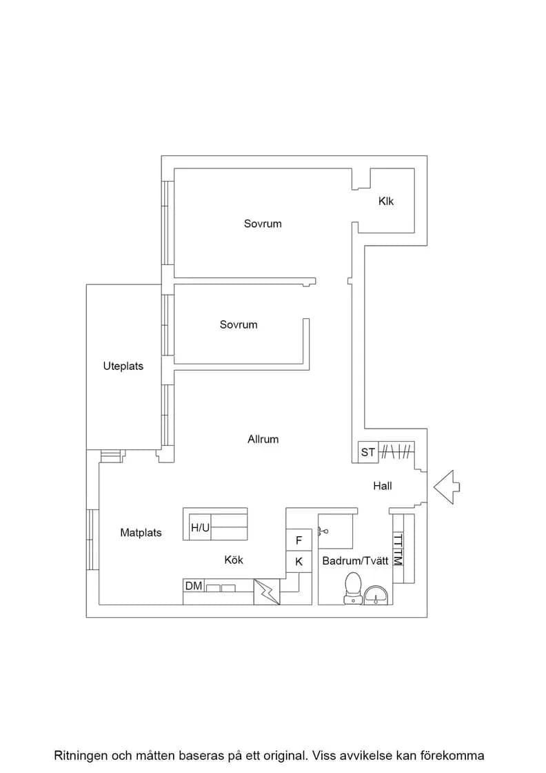 Planritning för Neversvägen 37