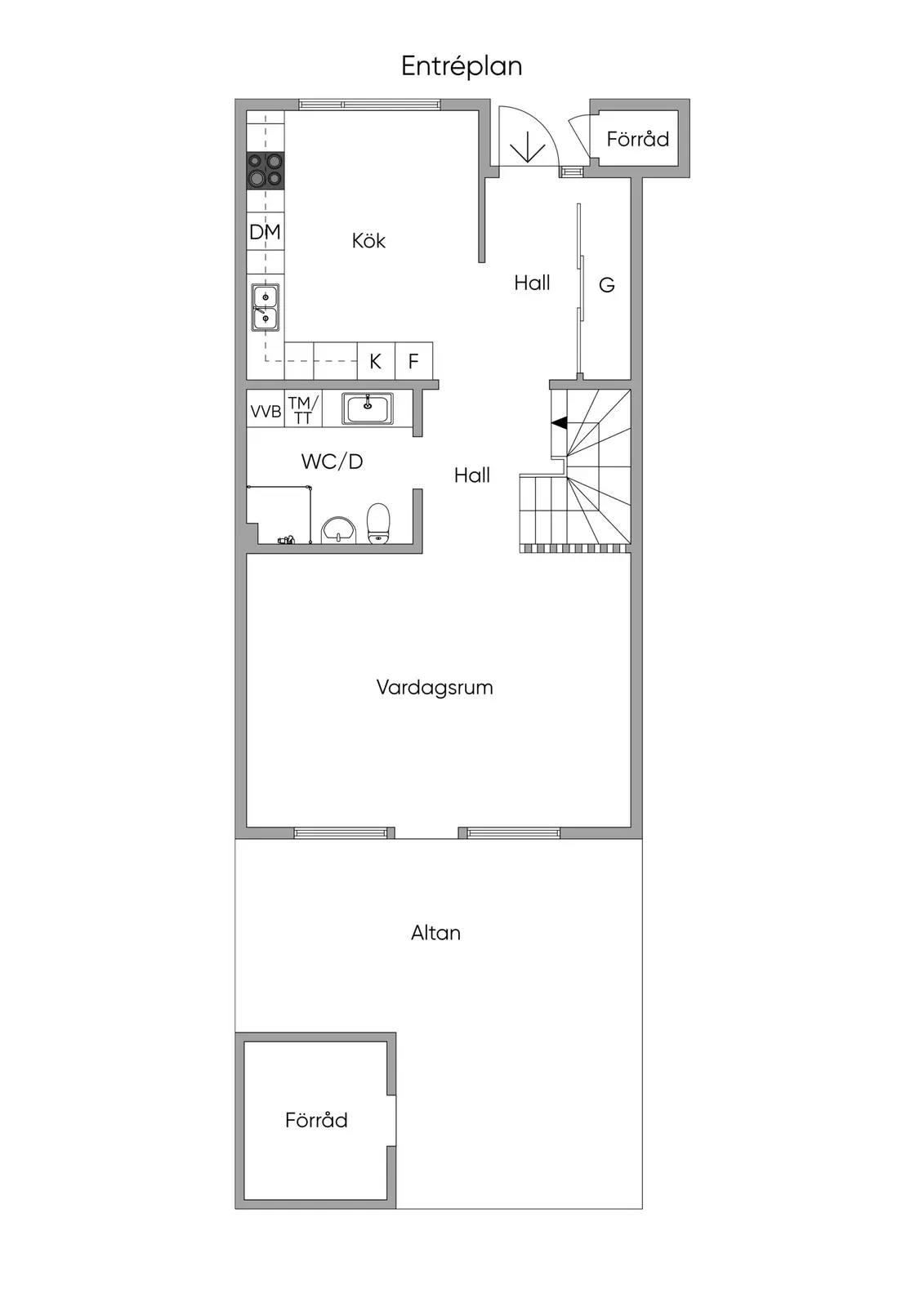 Planritning för Tuvvägen 88