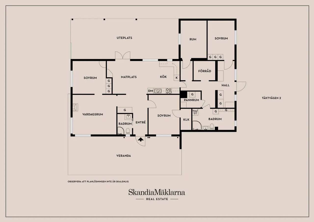 Floor plan for Täktvägen 2