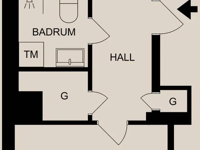 Floor plan for Östra Promenaden 45A