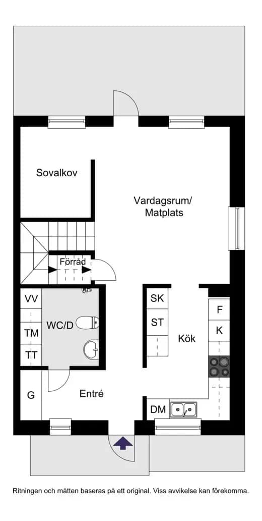 Floor plan for Gråbondegatan 31