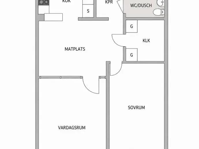 Planritning för Loftvägen 14