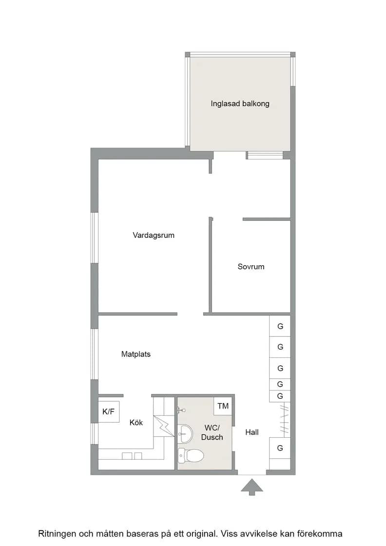Planritning för Lundenvägen 33A