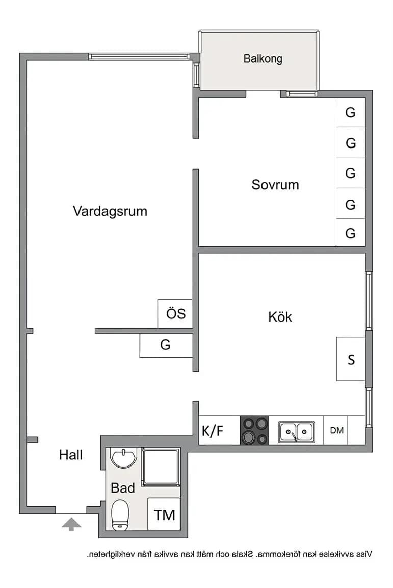 Planritning för Förrådsgatan 7