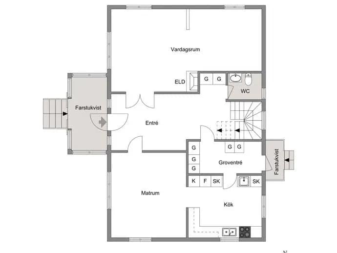Floor plan for Lilla Vittsjö 558