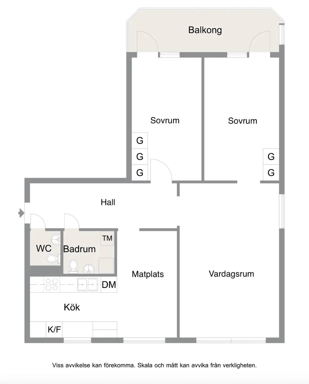 Floor plan for Balladgatan 47