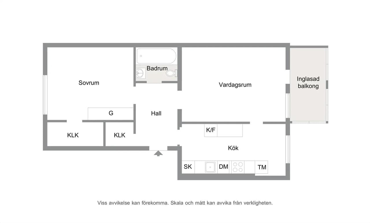 Floor plan for Västanväg 43 C