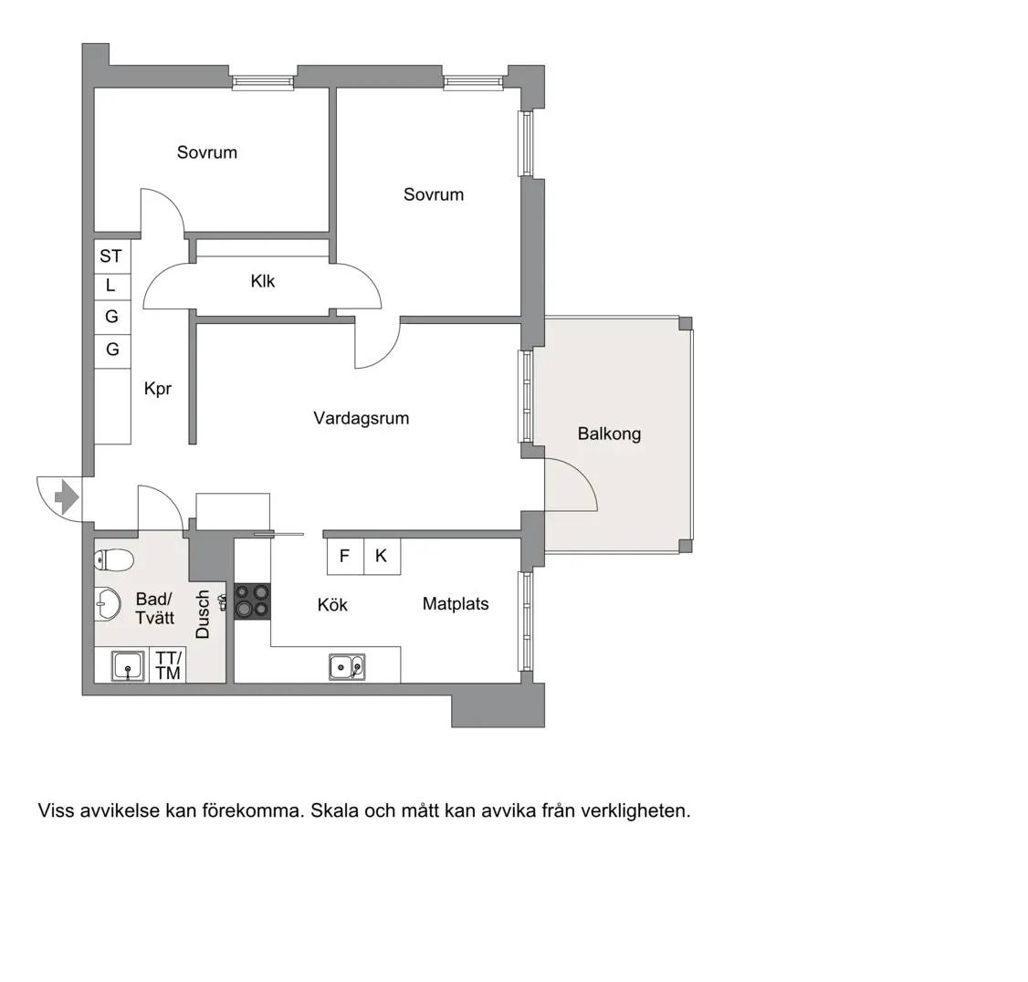 Floor plan for Segerstadsvägen 32