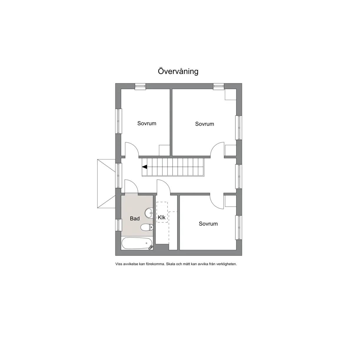 Floor plan for Smultronvägen 8