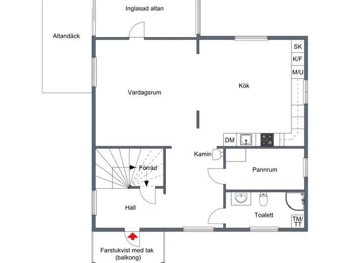 Floor plan for Västibyn 17