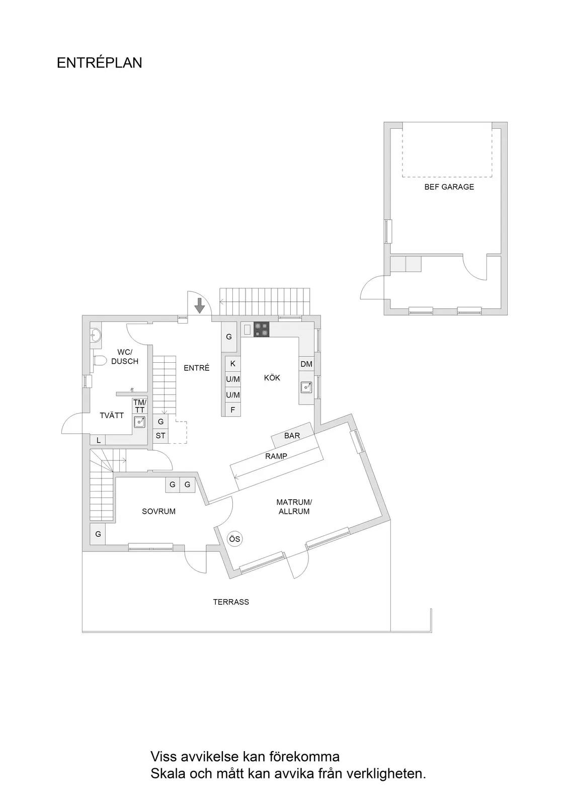 Floor plan for Bergsvägen 14