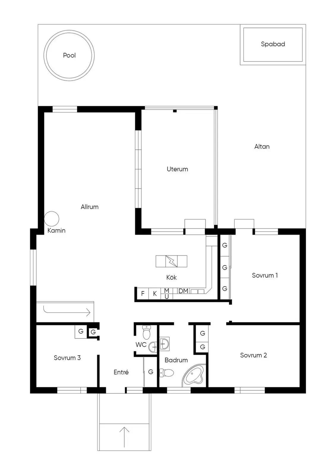 Floor plan for Mineralvägen 53