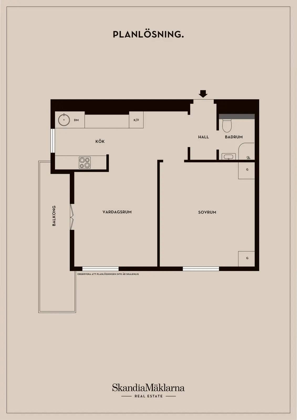 Floor plan for Alströmergatan 49