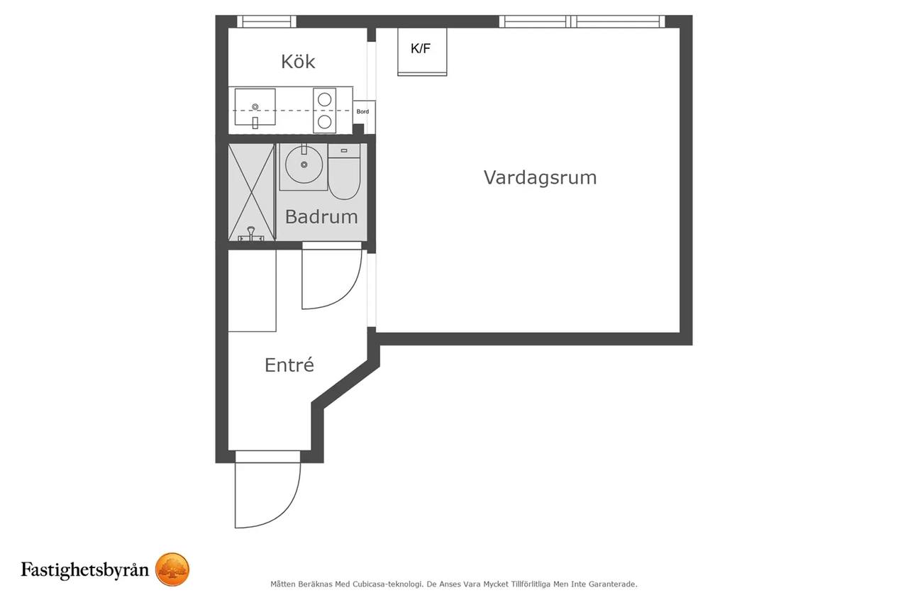 Planritning för Sturegatan 4B