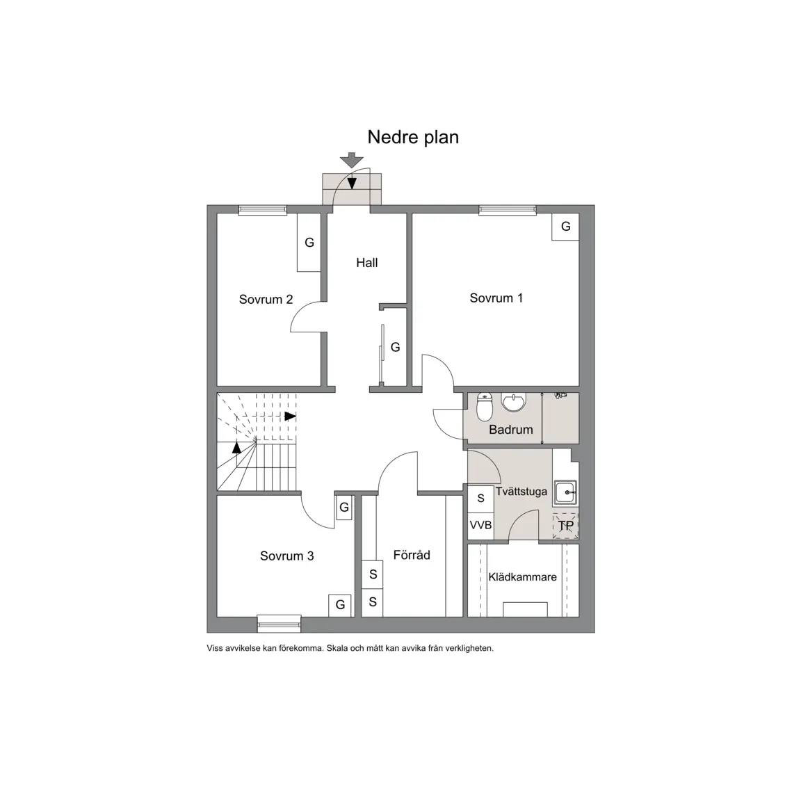 Floor plan for Laxholmsbacken 94
