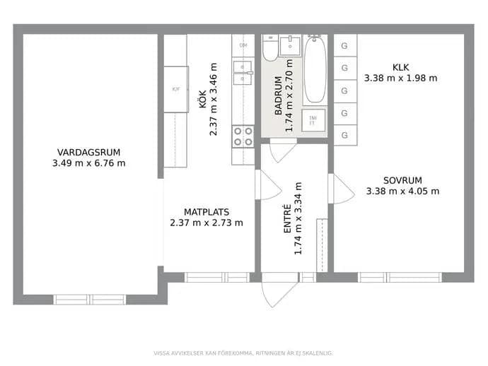 Planritning för Gunnaredsterrassen 117