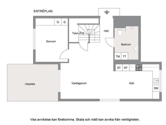 Planritning för STÄKSHÖJDEN 43