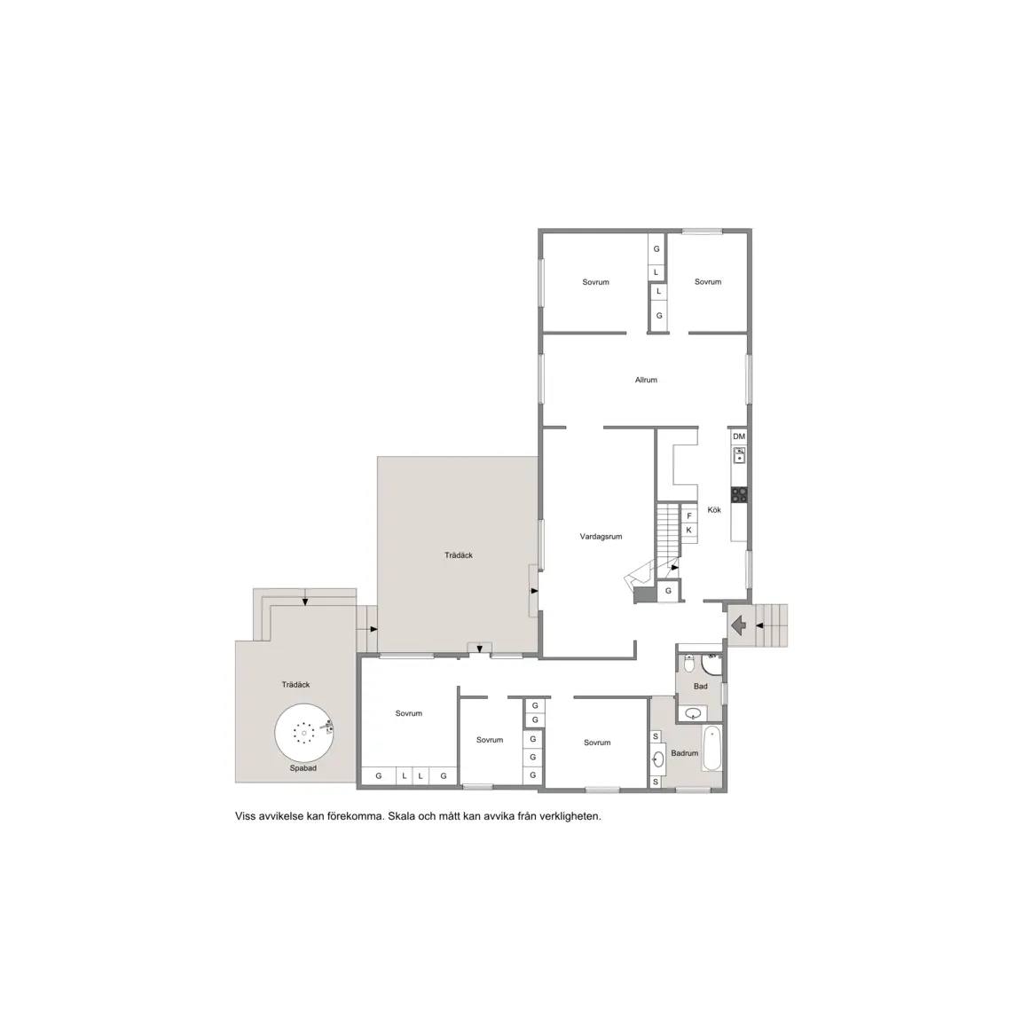 Floor plan for Ivögatan 20